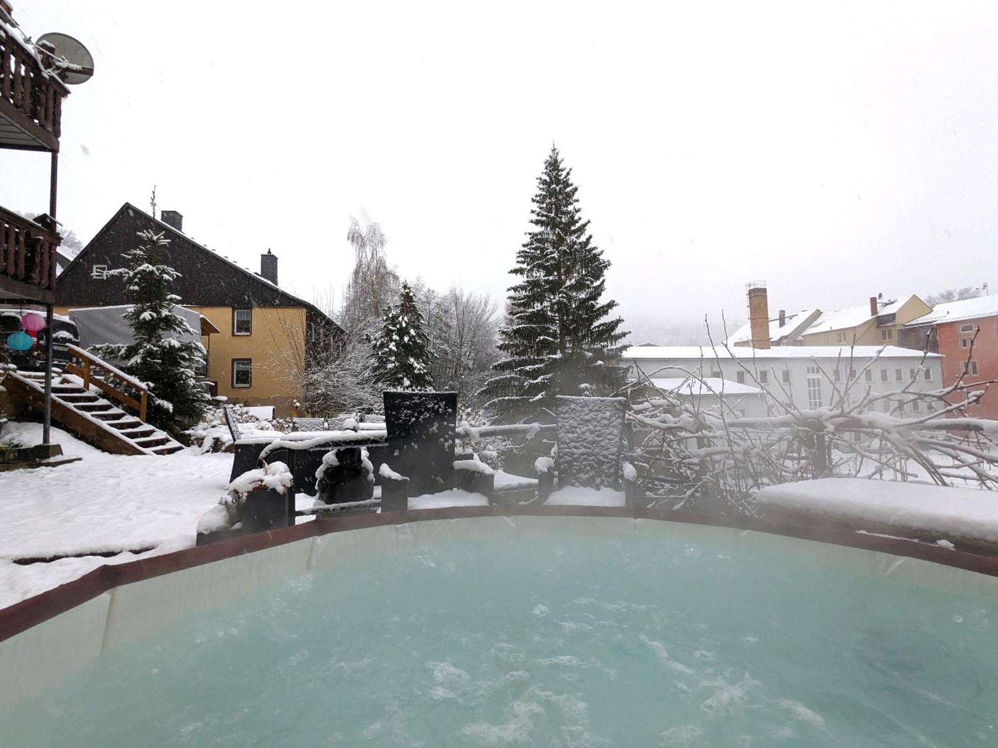 Famzi - Urlaubsmagie - Familienwohnung Mit Gemeinschaftsgarten, -Sauna & -Pool Sebnitz Extérieur photo